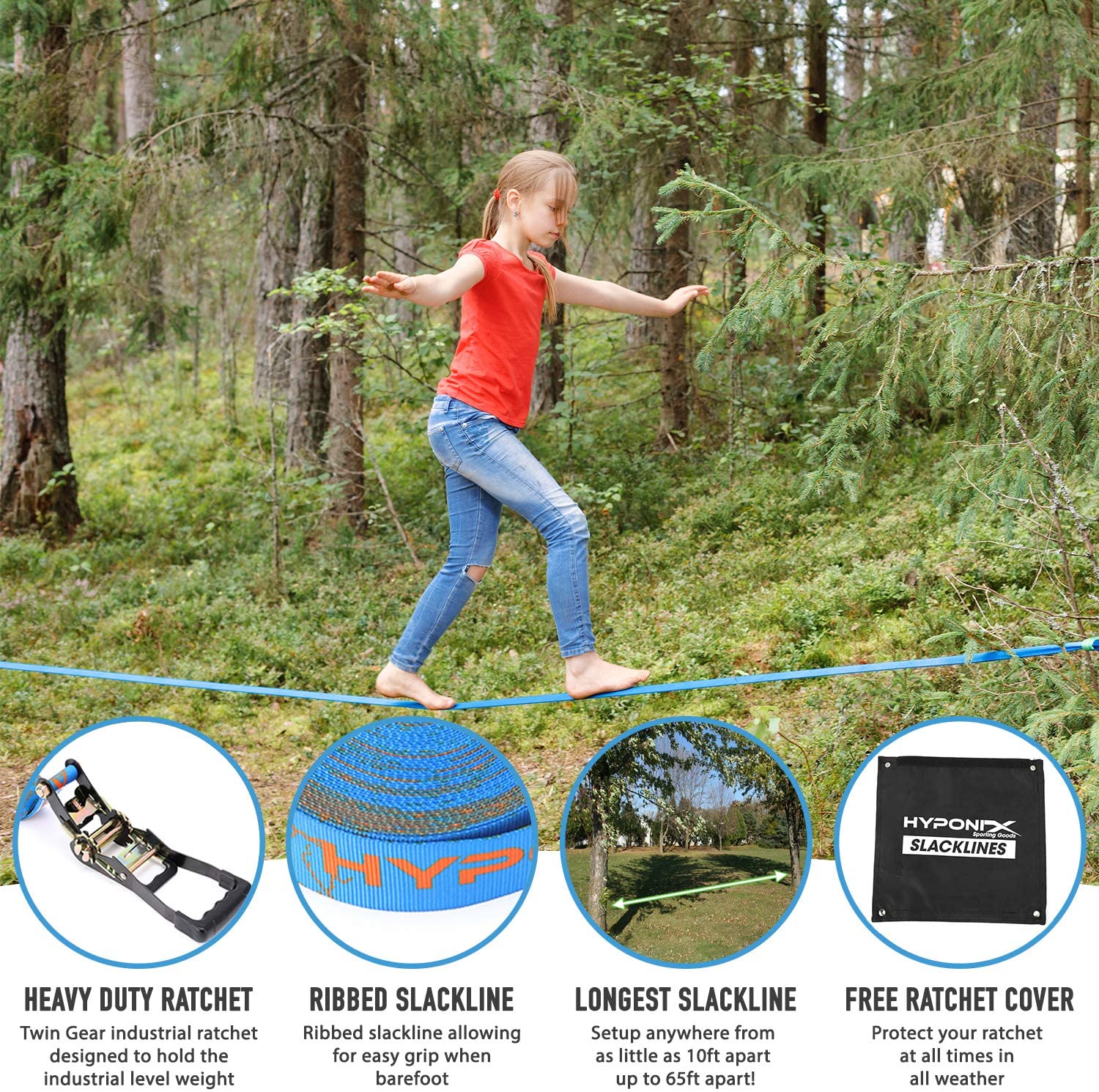 Slackline Kit 70' W/ Training Line